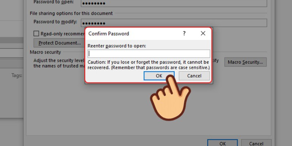 Hướng dẫn cách đặt mật khẩu cho file Word để bảo mật 6