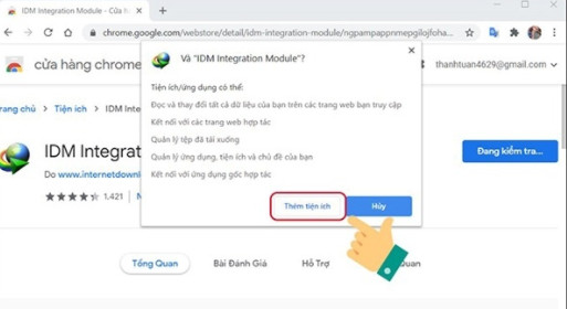 Cách thêm IDM vào Chrome, cài tích hợp IDM vào Chrome đơn giản nhất 2