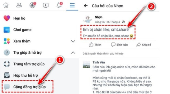 Cách mở chặn Like Share, Comment Facebook thành công 15